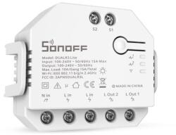 SONOFF Dual Lite (R3) WiFi-s okosrelé, két áramkörös