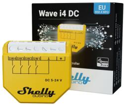 Shelly WAVE i4DC vezeték nélküli okos bemeneti modul, Z-Wave protokollal