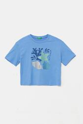 Benetton gyerek pamut póló 35RYC10OZ - kék 122