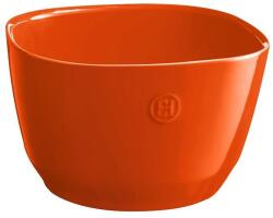 Emile henry (Франция) Квадратна керамична купа за салата EMILE HENRY Salad Bowl M - 22 х 22 см - цвят оранжев (EH 6594-76)
