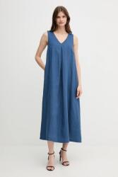 Benetton vászon ruha - sötétkék M - answear - 21 990 Ft