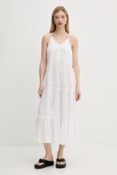 Superdry ruha fehér, maxi, harang alakú, W8011908A-71D - fehér L