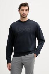 HUGO BOSS pamut melegítőfelső sötétkék, nyomott mintás, 50543914 - sötétkék M