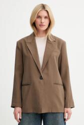 Answear Lab zakó barna, sima, oversize - barna M - answear - 37 990 Ft