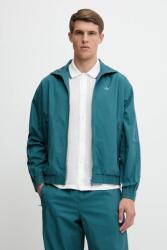 adidas Originals rövid kabát Firebird Jacket türkiz, átmeneti, KC0684 - türkiz M
