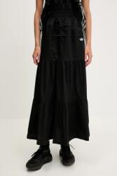 adidas Originals szoknya Skirt fekete, maxi, harang alakú, KC0767 - fekete XXS