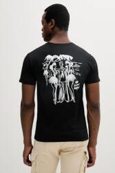 Alpha Industries pamut póló Aloha T BP fekete, nyomott mintás, 156530 - fekete S