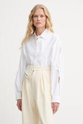 Alohas pamut ing Sugar galléros, fehér, relaxed, R100475 - fehér S