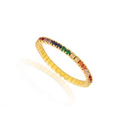 NASSIA Inel din Argint 925 - Tennis, Alb, M55 (050522-17k)