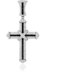 NASSIA Pandantiv Cross din argint 925 cu cristale (031224-01)