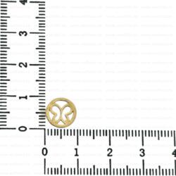 NASSIA Link din aur 14k - pentru bratara - disc fluturas (250123-24)