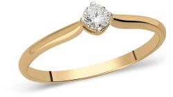 NASSIA Inel Brilliant Glow din AUR 14K cu Diamant (DYZ5530)