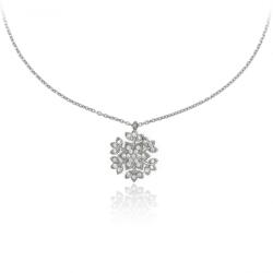 NASSIA Colier din argint 925 - Snow Flake Flowers (291123-56)