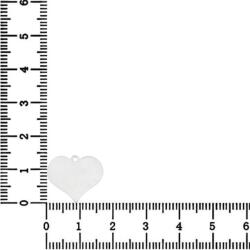 NASSIA Link Argint - pentru colier - inimioara 1.7cm pentru gravat (ENG-AG-58)
