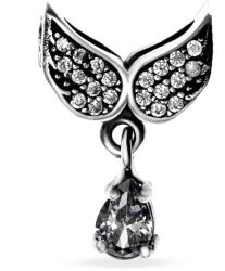 NASSIA Charm din Argint 925 Angel Wings Crystal Clear 2.6g (180324-09)