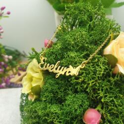 NASSIA Colier din argint 925 cu nume Evelyn - Fluturas (080322-03)
