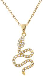 NASSIA Colier Snake Crystal din Inox placat cu AUR 18K (88312)