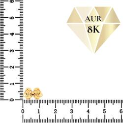 NASSIA Link din aur 8k - pentru bratara - 2 fetite (ENG-8K-31)