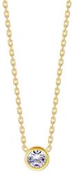 NASSIA Colier Elegance Crystal din Inox placat cu AUR 18K (87348)