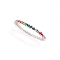 NASSIA Inel din Argint 925 - Tennis, Multicolor, M59 (050522-16t)