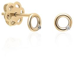 NASSIA Cercei Supreme din AUR 14K cu Diamante + Certificat IGI (K00111cc-02)