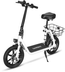 SAMEBIKE SM-C02 Összecsukható Elektromos Roller Üléssel 14 hüvelykes 36V 13Ah fehér