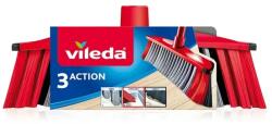 Vileda 3Action csere seprűfej háromféle sörtével, gumiperemmel (91837)