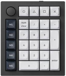 KEYCHRON Q0 Max RGB vezeték nélküli numerikus billentyűzet, piros kapcsoló (fekete) [Q0M-M1] (Q0M-M1) - wincity