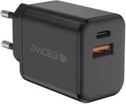 Dviced Dviced Wall charger 35W GaN 1 USB-A, 1 USB-C EU w cable - Black (DV221009)