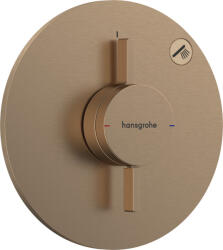 Hansgrohe DuoTurn S, rejtett csaptelep 1 készülékhez, szálcsiszolt bronz, HAN-75618140 (HAN-75618140)