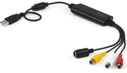 StarTech StarTech. com SVID2USB232 videórögzítő eszköz Composite + S-Video + RCA (SVID2USB232)