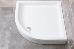 Favorit STEP zuhanytálca íves - szaniter akril - 80 x 80cm (AL211) - aquamixwebaruhaz
