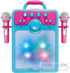 Játék karaoke szett 2 mikrofonnal - mobil-box