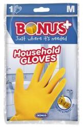 Bonus Gumikesztyű BONUS háztartási latex sárga M (B293)