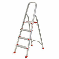 Ztrust scara cu platforma uz casnic Numar trepte: 4 buc | Inaltime podium: 0, 8 | Aluminiu (HL0104)