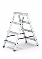 IRIS BEST DRABEST HOME 2x4 trepte scară din aluminiu cu două fețe, treaptă, pliabilă