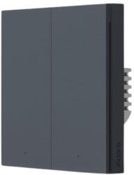 Aqara H1 2 gombos villanykapcsoló, Zigbee (fázis+nulla), szürke (WS-EUK04-G)