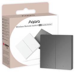 Aqara H1 vezetéknélküli kapcsoló 2 gombos, Zigbee, szürke (WRS-R02-G)