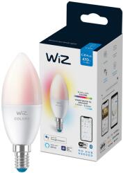 Philips Colors intelligens RGBW LED izzó, Wi-Fi, C37, E14, 4, 9 W (40 W), 470 lm, fehér és színes fény, kompatibilis a Google Assistant / Alexa / Siri szolgáltatással