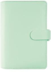 FILOFAX Kalendárium, gyűrűs, betétlapokkal, personal méret, FILOFAX "Saffiano", menta (NFX028806)