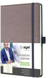 SIGEL Naptár, A5, heti, 2025, kemény borító, SIGEL "Conceptum (SIC2551) - hazunktajan