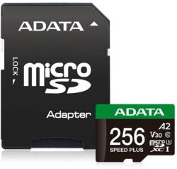 ADATA microSDXC Speed Plus 256GB U3/C10/A2/V30 (UD256GUI3V30A2SP-RA1)