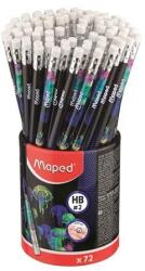 Maped Grafitceruza radírral, ceruzatartó, HB, háromszögletű, MAPED "Deepsea Paradise", 72 darab (IMA851810) - hazunktajan
