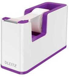 LEITZ Ragasztószalag-adagoló, asztali, feltöltött, LEITZ "Wow", fehér-lila (E53641062) - hazunktajan
