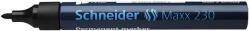 Schneider Alkoholos marker, 1-3 mm, fémházas, SCHNEIDER "Maxx 230", fekete (TSC230FK) - hazunktajan