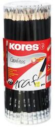 Kores Grafitceruza radírral, HB, hatszögletű, KORES (IK92672) - hazunktajan