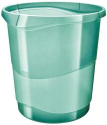 ESSELTE Papírkosár, 14 liter, ESSELTE "Colour`Breeze", áttetsző zöld (E626290) - hazunktajan