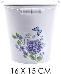 IRIS bádog vödör hortenzia 16x15cm (80978) - bestbyte