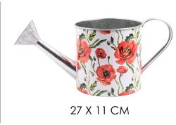 IRIS bádog öntözőkanna piros pipacs 27x11cm (81051) - bestbyte
