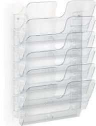 Durable Flexiplus prezentációtartó, 6 A4-es rekesszel, fekvő formátumú, átlátszó (DB1700014401)